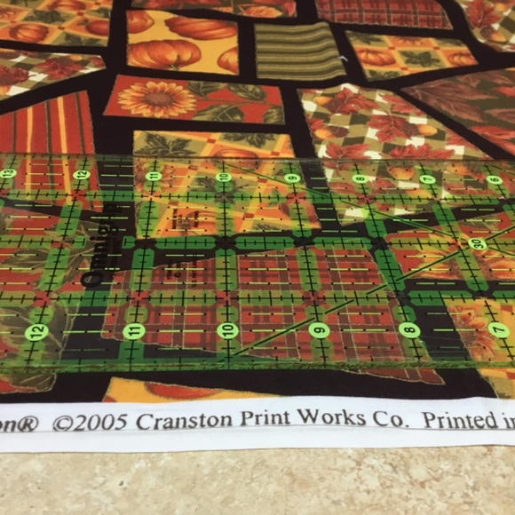 Fabric by the yard, Autumn themed fabric cotton, 3 yds - Picture 4 of 5